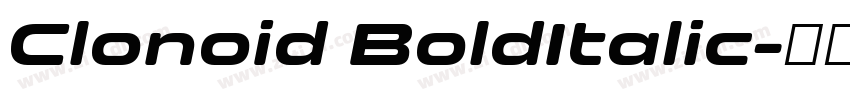 Clonoid BoldItalic字体转换
